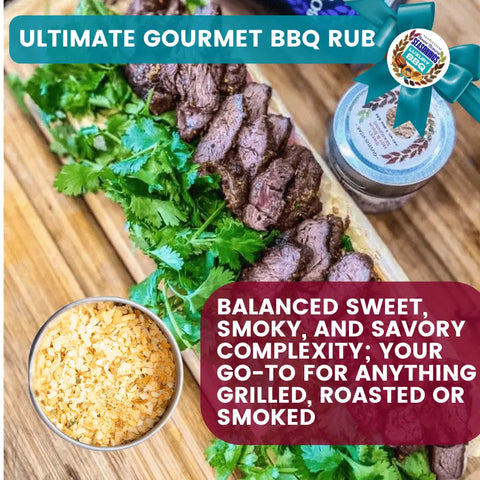 Luxury BBQ Seasonings Gift Pack – Set of 3 Handcrafted Dry Rubs | Made in USA Gourmet Spice Trio Gustus Vitae  Collections & Gift Sets