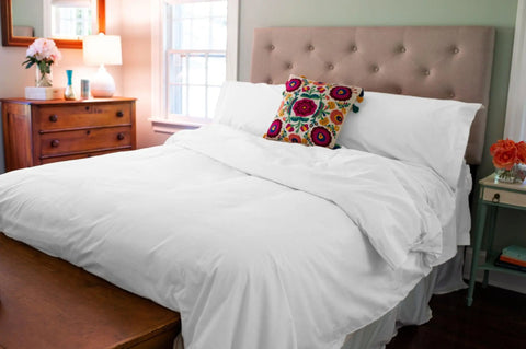 Luxury Cotton Duvet Cover Set – Breathable, Hotel-Grade Bedding | Made in USA by American Blossom Linens American Blossom Linens  Duvet Covers
