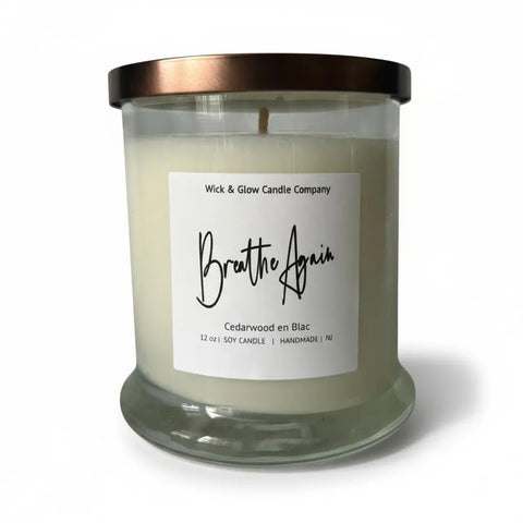 Luxury Fall Scented Candle Set 12 Oz – Hand-Poured Soy Wax Trio | Made in USA Home Fragrance Collection Wick and Glow Candle Company™  Candles