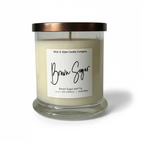 Luxury Fall Scented Candle Set 12 Oz – Hand-Poured Soy Wax Trio | Made in USA Home Fragrance Collection Wick and Glow Candle Company™  Candles