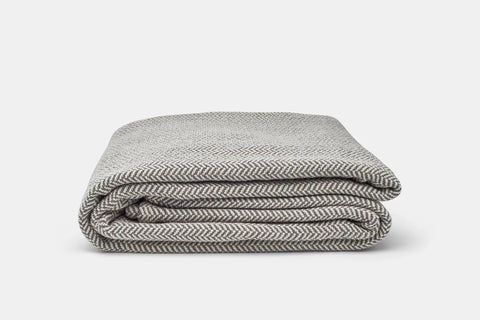 Luxury Herringbone Cotton Throw – USA-Made, Heirloom-Quality Blanket for Home or Gifts American Blossom Linens  Blankets