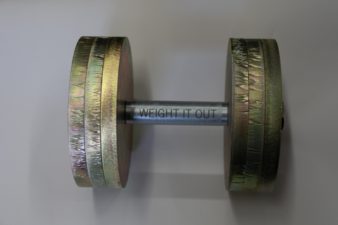 Standard 1 Inch Screwable Dumbbell Handles Pair – Heavy Duty Fitness Grip | Made in USA Weight It Out 
