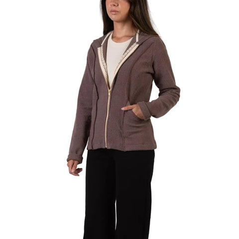 Organic Cotton Heavyweight Zip Hoodie – Mackenzie Eco-Friendly Jacket | Made in USA Spiritex | Sustainable Apparel  Women's Jackets & Vests