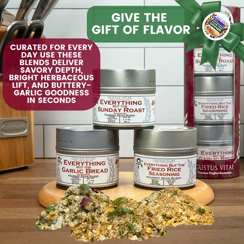 Made for Dinner Supper Table Seasonings Gift Set 3-Pack – Gourmet Spice Blends | Handcrafted in USA Gustus Vitae  Collections & Gift Sets