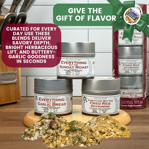 Made for Dinner Supper Table Seasonings Gift Set 3-Pack – Gourmet Spice Blends | Handcrafted in USA Gustus Vitae  Collections & Gift Sets