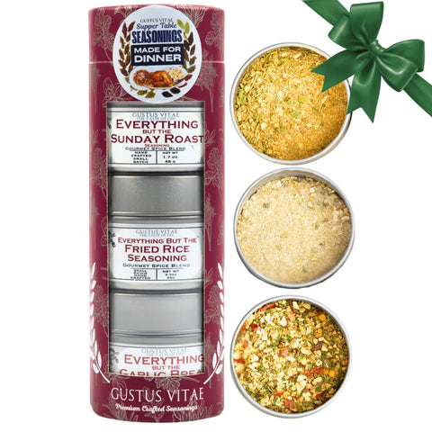 Made for Dinner Supper Table Seasonings Gift Set 3-Pack – Gourmet Spice Blends | Handcrafted in USA Gustus Vitae  Collections & Gift Sets