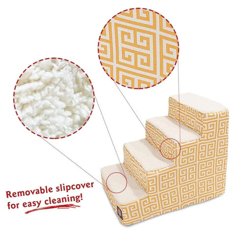 Majestic Pet 4 Step Mobility Stairs – Soft Foam Pet Steps for Dogs and Cats | Made in USA Majestic Pet