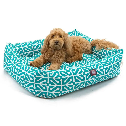 Majestic Pet Aruba Luxe Bagel Dog Bed – Plush High Loft Fiberfill | Made in USA Majestic Pet