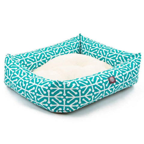 Majestic Pet Aruba Luxe Bagel Dog Bed – Plush High Loft Fiberfill | Made in USA Majestic Pet