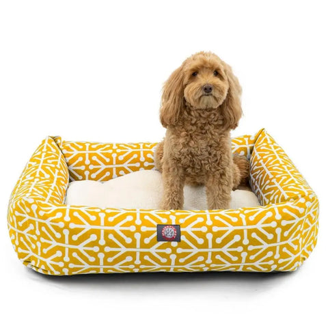 Majestic Pet Aruba Luxe Bagel Dog Bed – Plush High Loft Fiberfill | Made in USA Majestic Pet