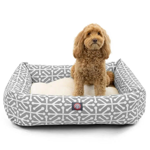 Majestic Pet Aruba Luxe Bagel Dog Bed – Plush High Loft Fiberfill | Made in USA Majestic Pet