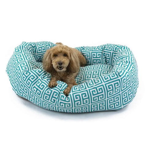Majestic Pet Towers Bagel Dog Bed – Outdoor Polyester Cozy Plush – Made in USA Majestic Pet