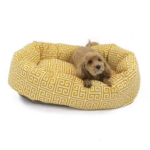 Majestic Pet Towers Bagel Dog Bed – Outdoor Polyester Cozy Plush – Made in USA Majestic Pet