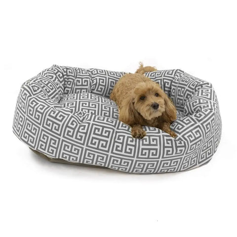 Majestic Pet Towers Bagel Dog Bed – Outdoor Polyester Cozy Plush – Made in USA Majestic Pet