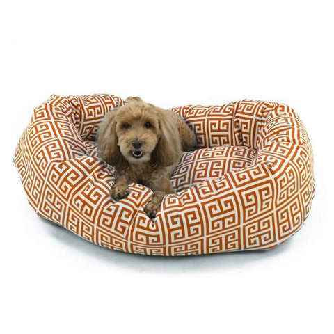 Majestic Pet Towers Bagel Dog Bed – Outdoor Polyester Cozy Plush – Made in USA Majestic Pet