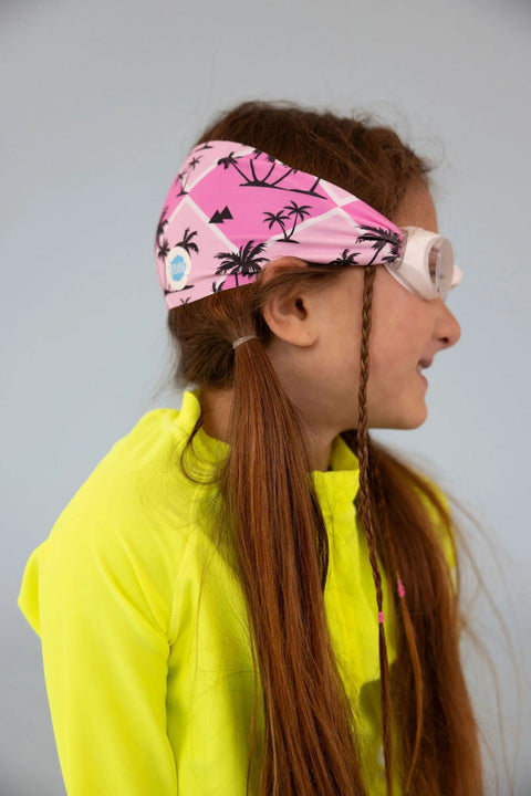 Malibu Swim Goggles With Tangle-Free Pink Diamond Strap – Anti-Fog Clear Lenses | Assembled in USA Splash Place  Swim Goggles