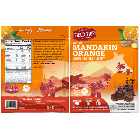 Field Trip Variety Pack – 4ct Grass-Fed Beef Jerky Sampler | Made in USA Field Trip 