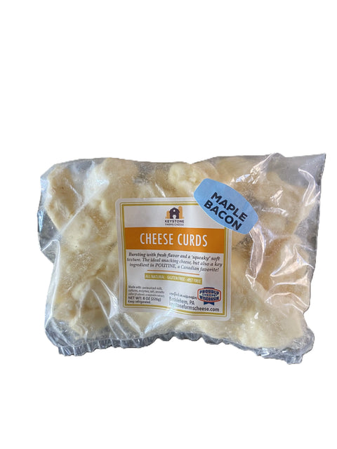 Maple Bacon Cheese Curds – Handcrafted Wisconsin Dairy Snack | Keystone Farms | Made in USA Keystone Cheese  Cheese