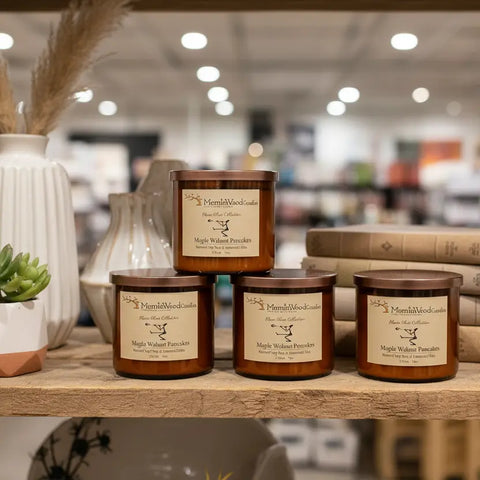 Maple Walnut Pancakes Scented Soy Candle 17oz – 3 Wick Premium Home Fragrance | Made in USA MorninWood Candles  3 Wick Candle