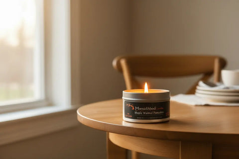Maple Walnut Pancakes - Soy Tin Collection MorninWood Candles  Candles