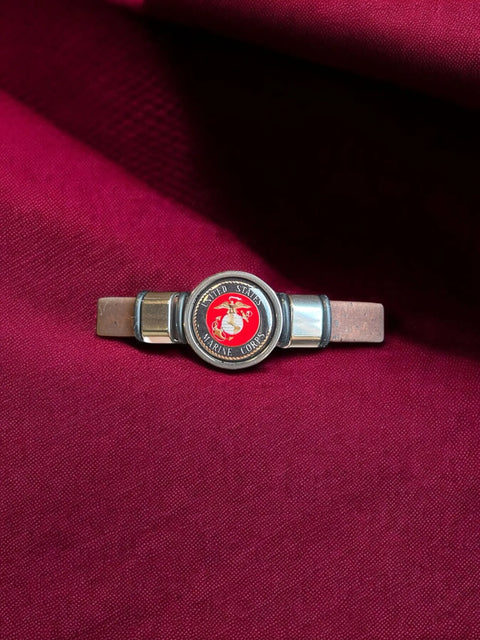 Marine Corps Cork Bracelet – Eco-Friendly Military Wristband with Emblem | Handmade in USA | 5 Sizes Available Michelle Marie Boutique  Bracelets