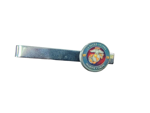 Marine Corps Green Emblem Tie Clip – Stainless Steel Silver Finish | Officially Licensed | Made in USA Michelle Marie Boutique  Tie clips