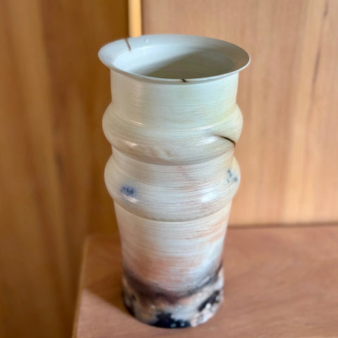 Martian Illusion 2 | Handcrafted Porcelain Decorative Vase 8.5 Inch Saggar-Fired Rustic Finish – All Muddy Ceramics | Made in USA All Muddy 