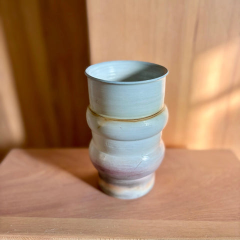 Martian Illusion 5 | Handcrafted Porcelain Vase 5 3/4 Inch – Saggar-Fired Decorative Vase With Kintsugi Rim | Made in USA All Muddy 