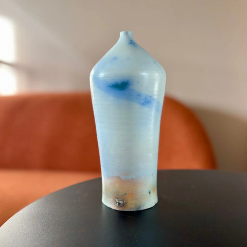 Martian Sunset 2 | Handcrafted 9 Inch Saggar-Fired Porcelain Vase – Martian Sunset Design by Hillit Wahlberg | Made in USA All Muddy 