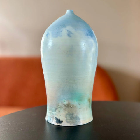 Martian Sunset 3 | Handcrafted Porcelain Vase 8 Inch Saggar-Fired Minimalist Home Decor – By Hillit Wahlberg | Made in USA All Muddy 