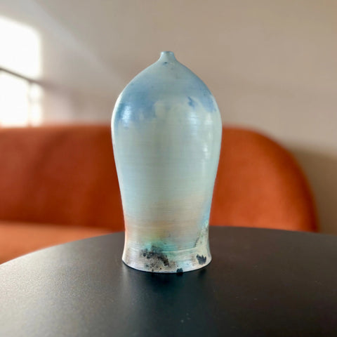 Martian Sunset 3 | Handcrafted Porcelain Vase 8 Inch Saggar-Fired Minimalist Home Decor – By Hillit Wahlberg | Made in USA All Muddy 