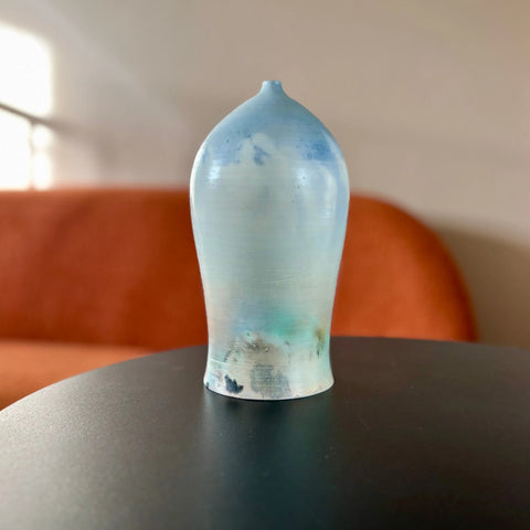 Martian Sunset 3 | Handcrafted Porcelain Vase 8 Inch Saggar-Fired Minimalist Home Decor – By Hillit Wahlberg | Made in USA All Muddy 