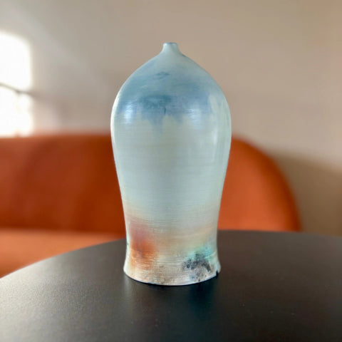 Martian Sunset 3 | Handcrafted Porcelain Vase 8 Inch Saggar-Fired Minimalist Home Decor – By Hillit Wahlberg | Made in USA All Muddy 