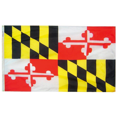 Maryland State Flag – Durable Outdoor Nylon with UV-Resistant | Made in USA Freedom Flag and Pole 