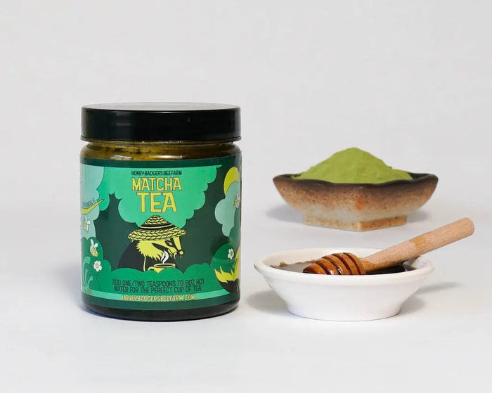 Matcha Green Honey Tea Honey Badgers Bee Farm  All natural Tea