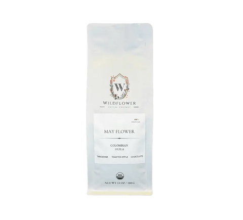 May Flower Colombian Medium Roast Coffee – Smooth Tangerine and Toasted Apple Notes | Roasted in USA Wildflower Coffee Company  Coffee