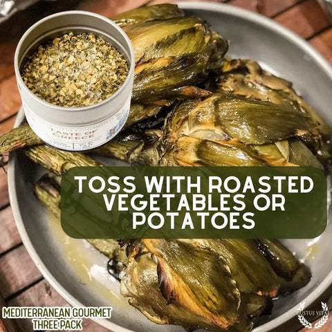 Mediterranean Spice Trio Set – Gourmet Seasoning Collection | Made in USA Gustus Vitae  Collections & Gift Sets