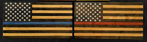 Medium American Flag – 10-1/4" X 18-7/8" X 1.5" American Grains LLC 