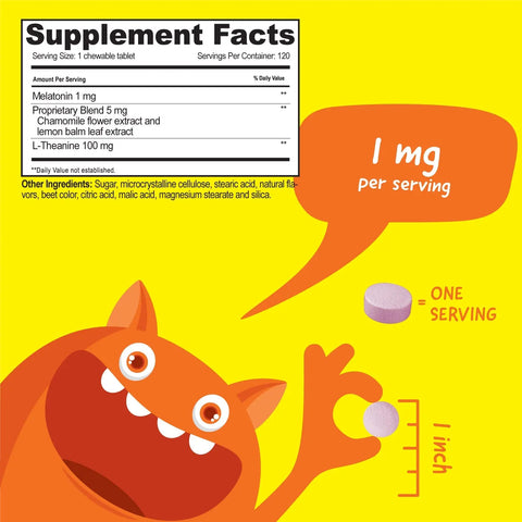 Melatonin Chewables for Kids VitaWorks  Chewable