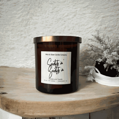 Men of R&B Luxury Candle Set – 8.5 oz Soy Wax Trio with Masculine Scents | Handcrafted in USA Wick and Glow Candle Company™  Candles