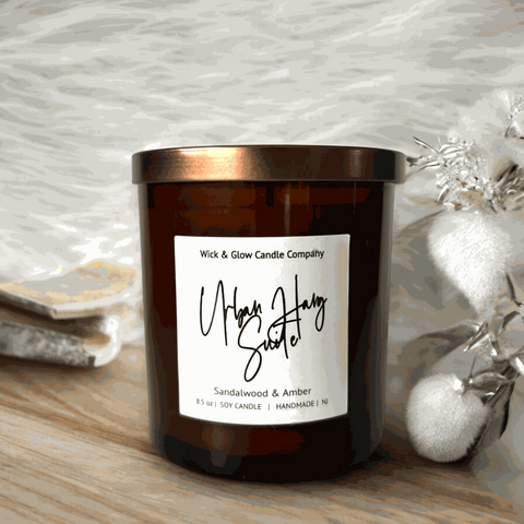 Men of R&B Luxury Scented Candle Set Wick and Glow Candle Company™  Candles