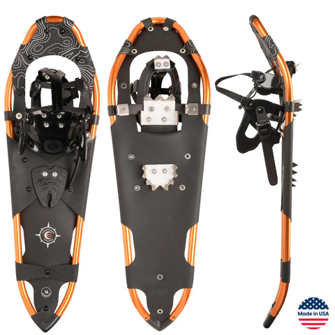 Men’s Backcountry Snowshoes 32 Inch Big Sky Blue – Aluminum Frame | Made in USA Crescent Moon  item