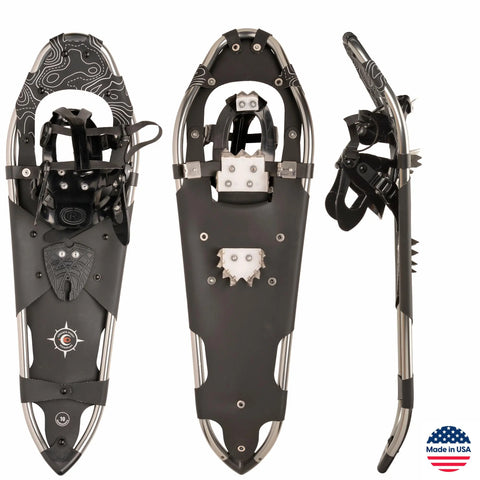 Men’s Backcountry Snowshoes 32 Inch Big Sky Blue – Aluminum Frame | Made in USA Crescent Moon  item