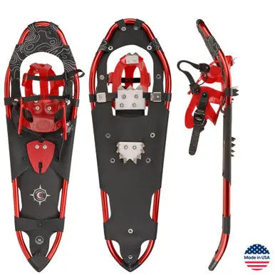 Men’s Backcountry Snowshoes 32 Inch – Big Sky Red | Made in USA Crescent Moon  item