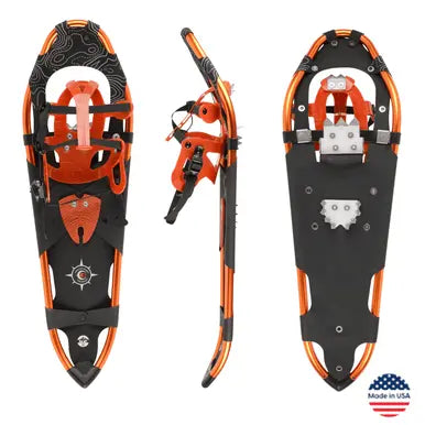 Men’s Big Sky Orange 32 Inch Backcountry Snowshoes – Durable Aluminum Frame | Made in USA Crescent Moon  item