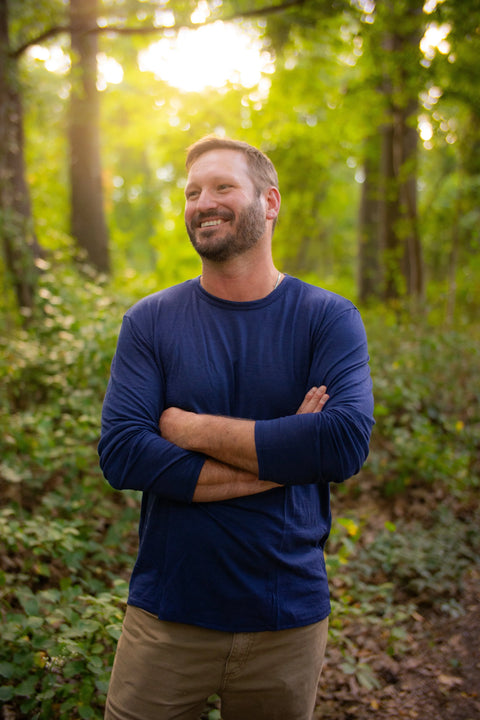 Men's Merino Wool Crew Neck Long Sleeve Shirt – Soft Breathable | Manufactured in USA Ramblers Way  Mens Tops