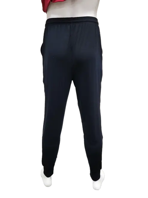 A mannequin displays Goodnighties Mens Jogger Pants in black, back view. A red garment is partially visible at the top. These joggers feature 37.5 technology for enhanced comfort and performance.