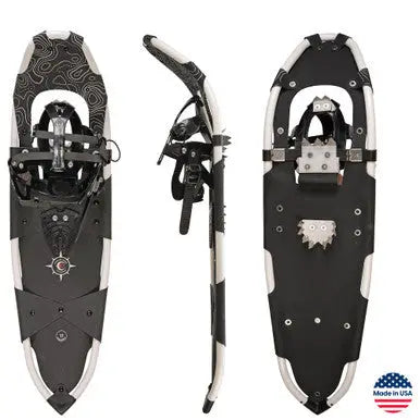Men’s Powder Ski Snowshoes 37 Inch Denali White – Made in USA Crescent Moon  item