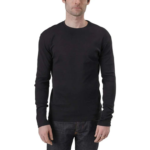 Men’s Slim Fit Long Sleeve Crewneck Tee – Organic Cotton 1x1 Baby Rib | Made in USA Spiritex | Sustainable Apparel  Men's Tees & Tanks
