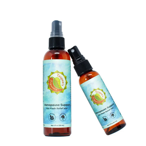 Menopause Relief Mist – Hot Flash Support Spray 4 oz – Taspen Organics | Made in USA Taspen's Organics 